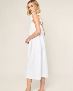 Women Petite Plume Women's Twill Clara Nightgown in White