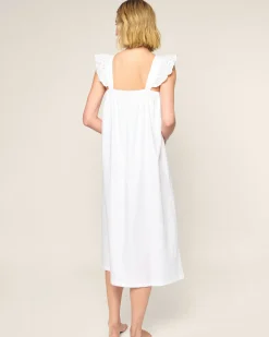 Women Petite Plume Women's Twill Clara Nightgown in White