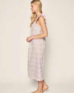 Women Petite Plume Women's Twill Clara Nightgown in White