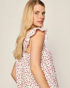 Women Petite Plume Women's Twill Clara Nightgown in Petite Petals