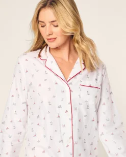 Women Petite Plume Women's Twill Nightshirt in