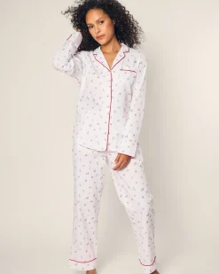 Women Petite Plume Women's Twill Pajama Set in Coastal Charms