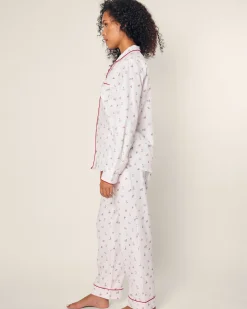 Women Petite Plume Women's Twill Pajama Set in Coastal Charms