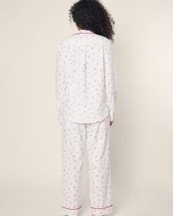 Women Petite Plume Women's Twill Pajama Set in Coastal Charms