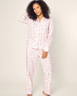 Women Petite Plume Women's Twill Pajama Set in Coastal Charms