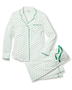Women Petite Plume Women's Twill Pajama Set in