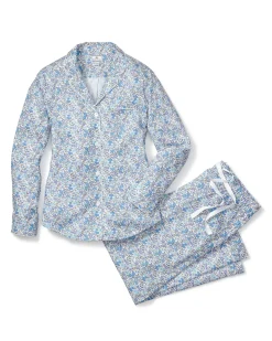 Women Petite Plume Women's Twill Pajama Set in Fleurs de Rose