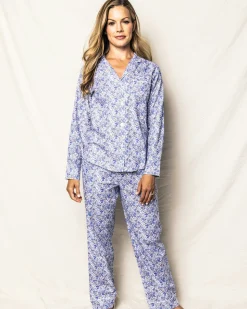 Women Petite Plume Women's Twill Pajama Set in Fleurs de Rose