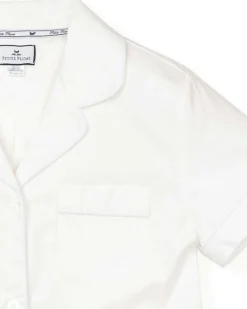 Women Petite Plume Women's Twill Pajama Short Set in