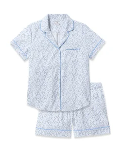 Women Petite Plume Women's Twill Short Sleeve Short Set in